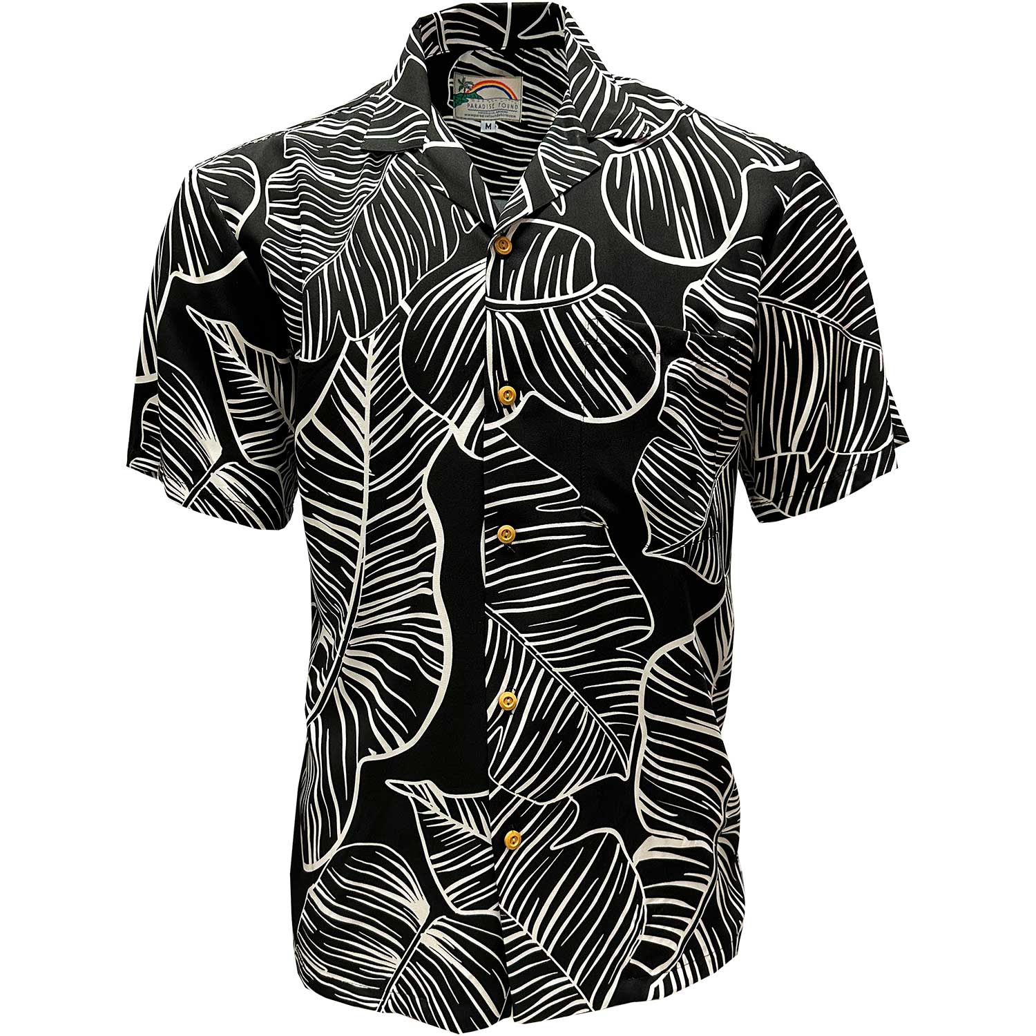 Taro Leaf Midnight Hawaiian Shirt - X-Small